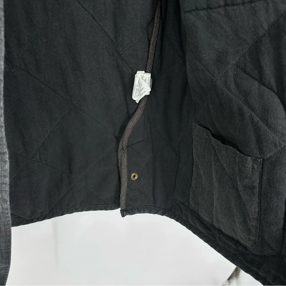 J. Crew Sussex Quilted Jacket Black Gray Size S